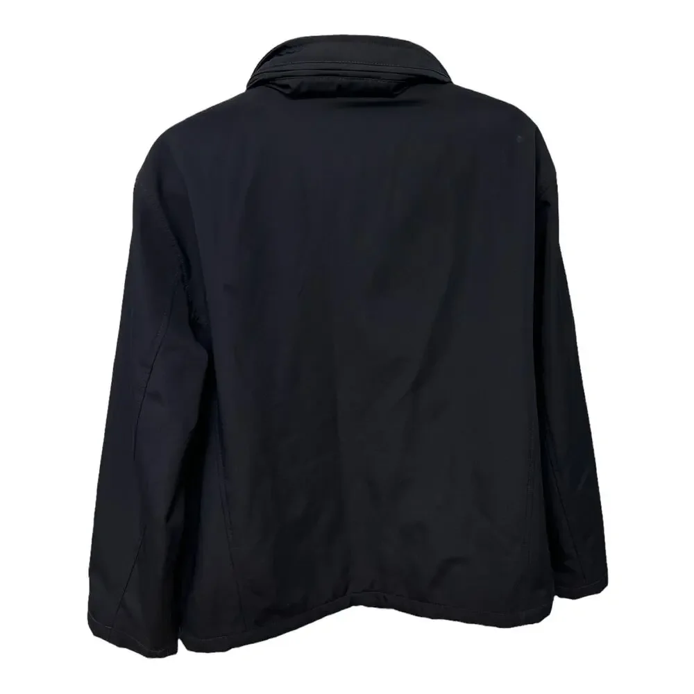 TUMI Tech by Tumi T Mens Navy Blue Hood Zip Jacket Size Large